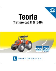 Online | TRAKTORDRIVER - Teoria cat. F, G, G40 (dfi) + Libro di teoria (i)